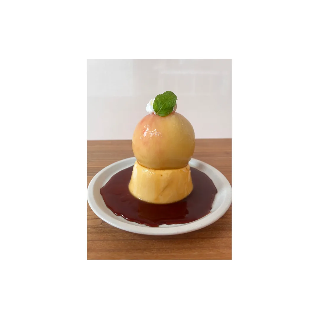 【数量限定】丸ごと桃のプリン